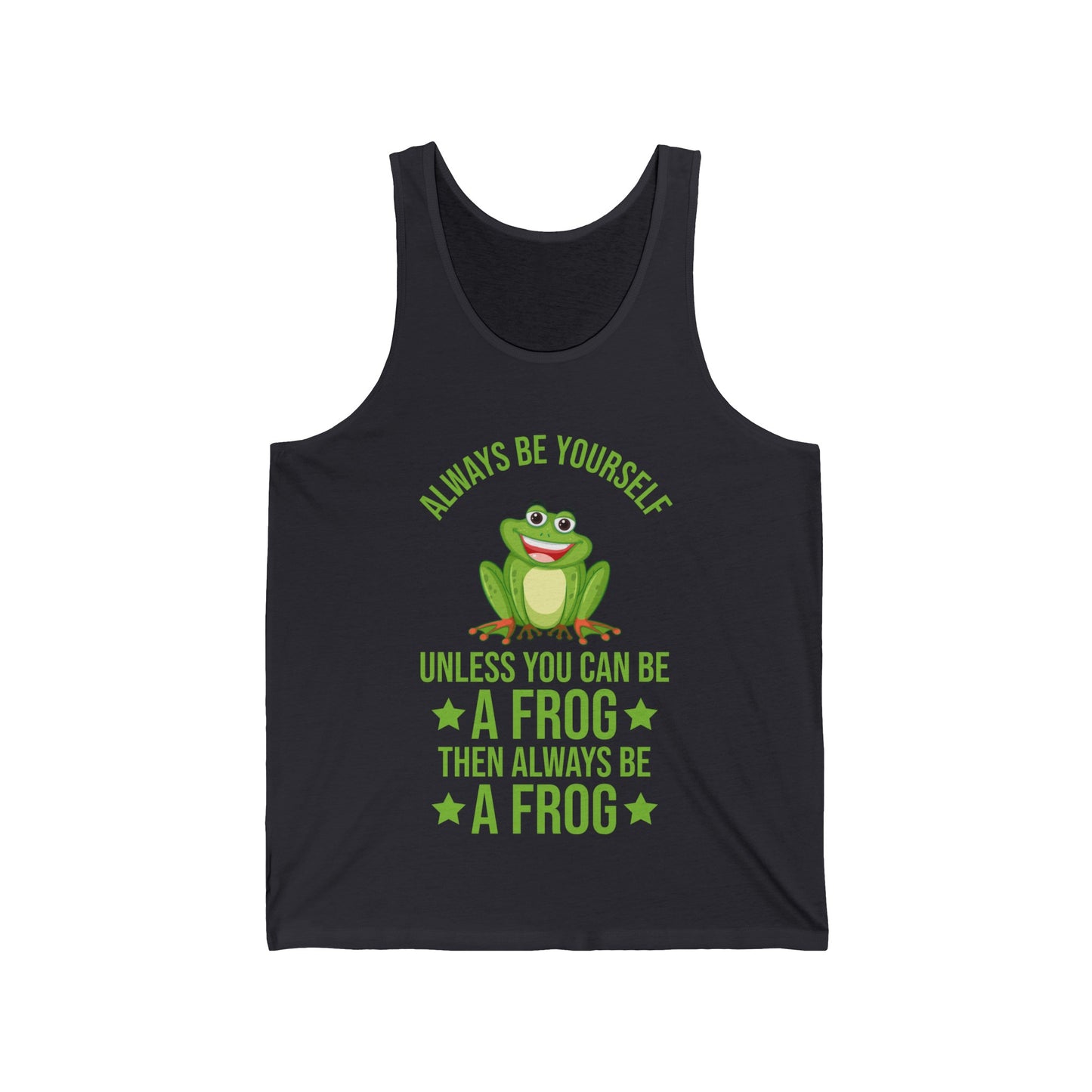 Frog Always Be Yourself Retro Vintage Men Women Amphibian Tank Tops