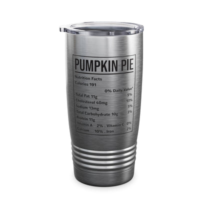 Pumpkin Pie Nutrition Facts Funny Family Matching Christmas Costume Tumbler For Men Women