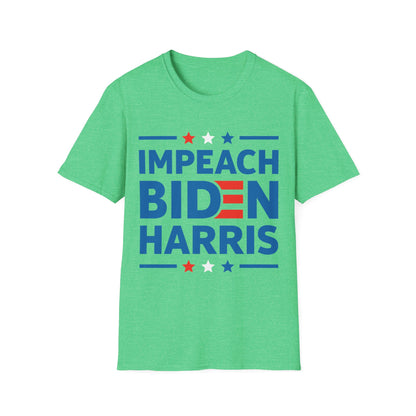 Mens Impeach Biden Harris Anti-Biden Election Funny Political T-Shirt Men Women