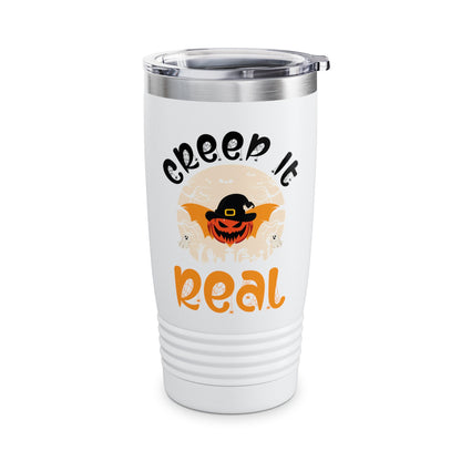 Funny Halloween Creep it Real Vintage Ghost Halloween Tumbler Men Women