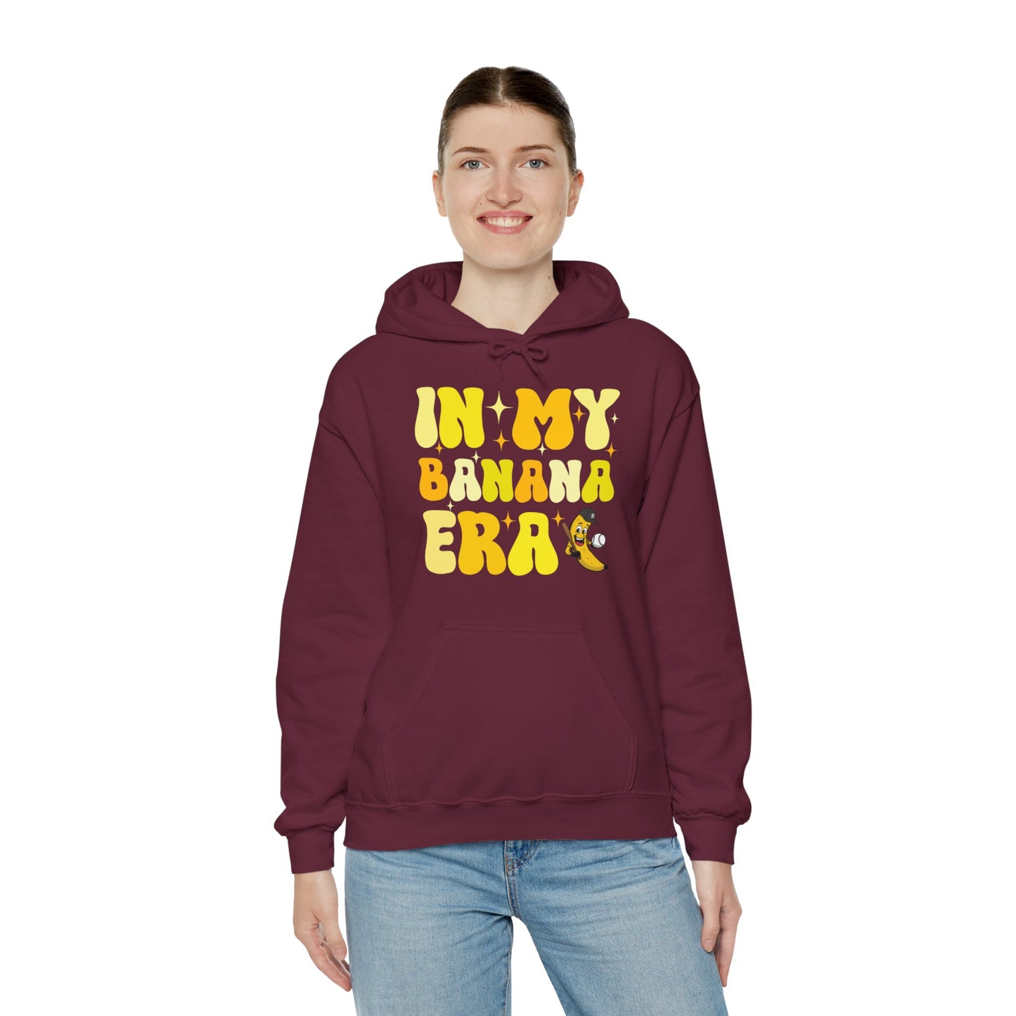 Funny In My Bananas Era Fruit Lover Baseball Player Hoodie For Men Women Hoodie