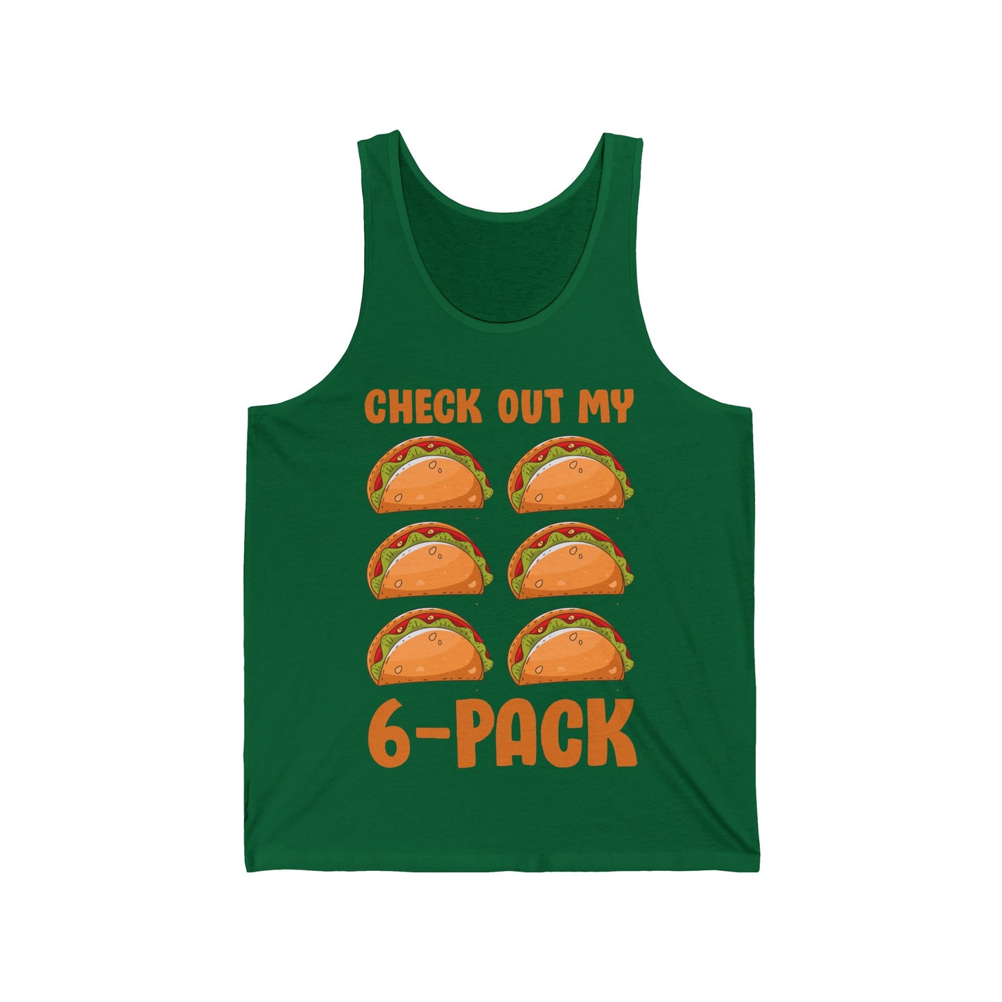 Funny Check Out My Six Pack 6-Pack Tacos Gym Food Foodie Tank Tops