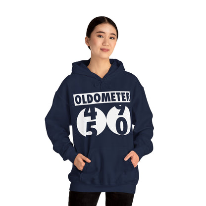 Funny Oldometer Odometer 50th Birthday Gift 50 yrs Old Joke Hoodie For Men Women Hoodie