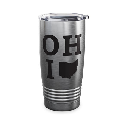 Vintage State of Ohio Flag Map Distressed Tumbler Men Women