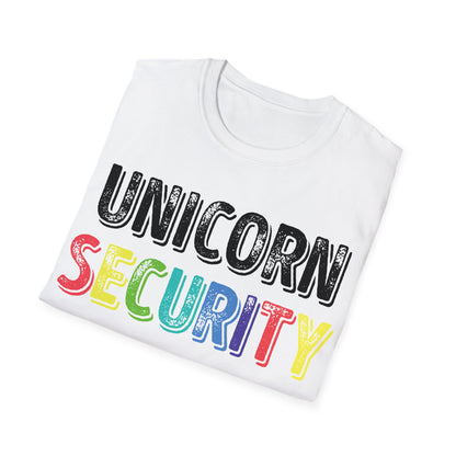 Funny Unicorn Security Costume Police T-Shirt Men Women Kids