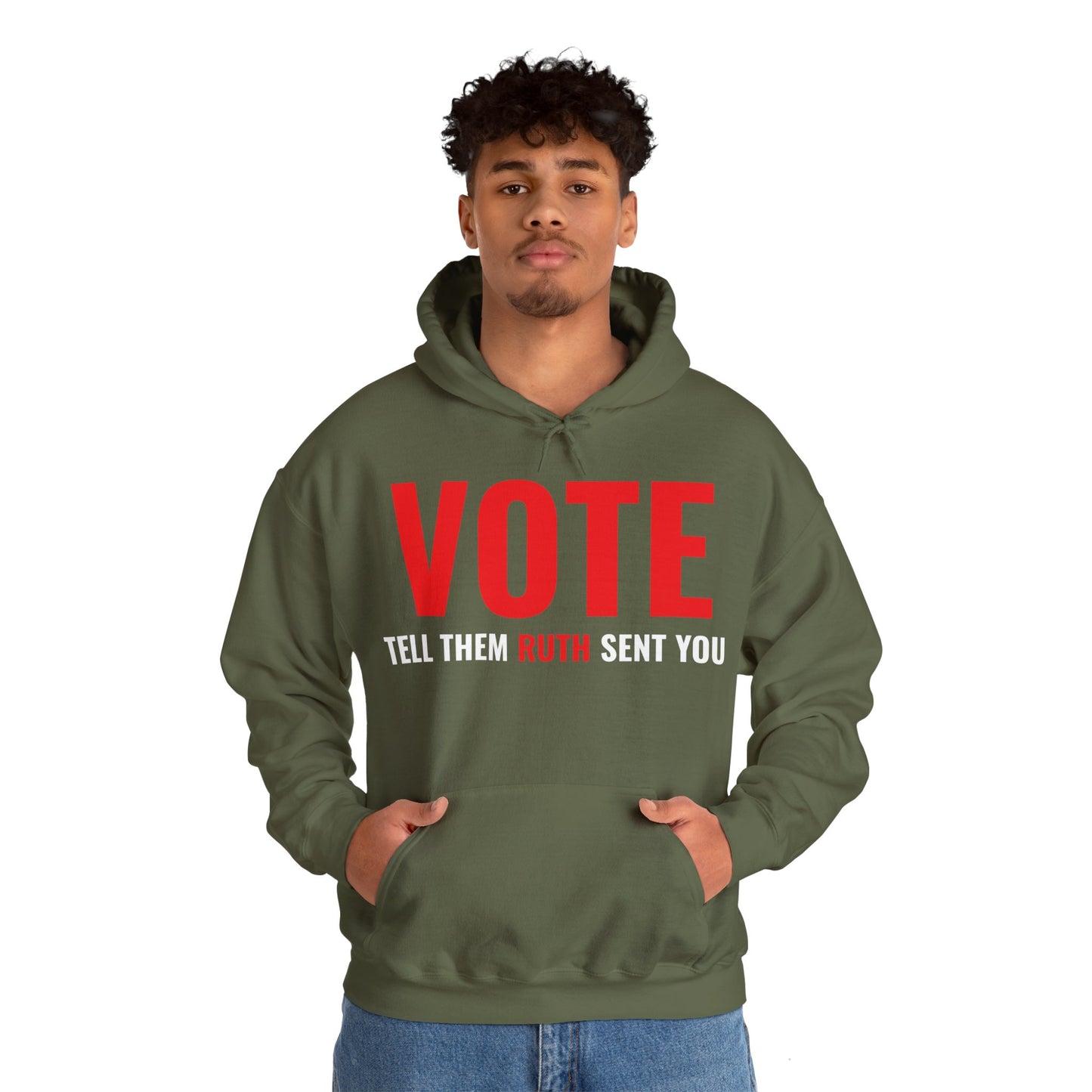 Vote Tell Them Ruth Sent You Funny American Women Saying Hoodie For Men Women Hoodie