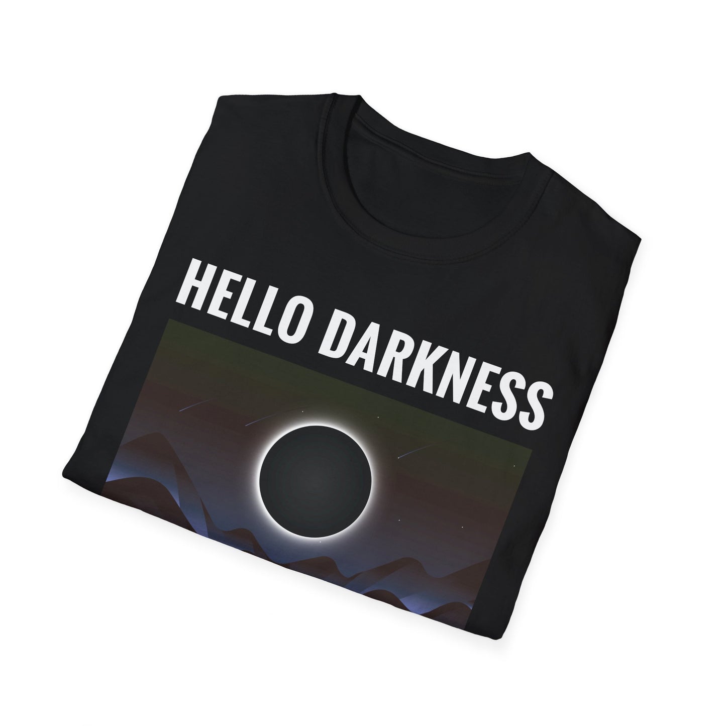 Funny Hello Darkness My Old Friend Solar Eclipse April 08, 2024 T-Shirt for Men Women