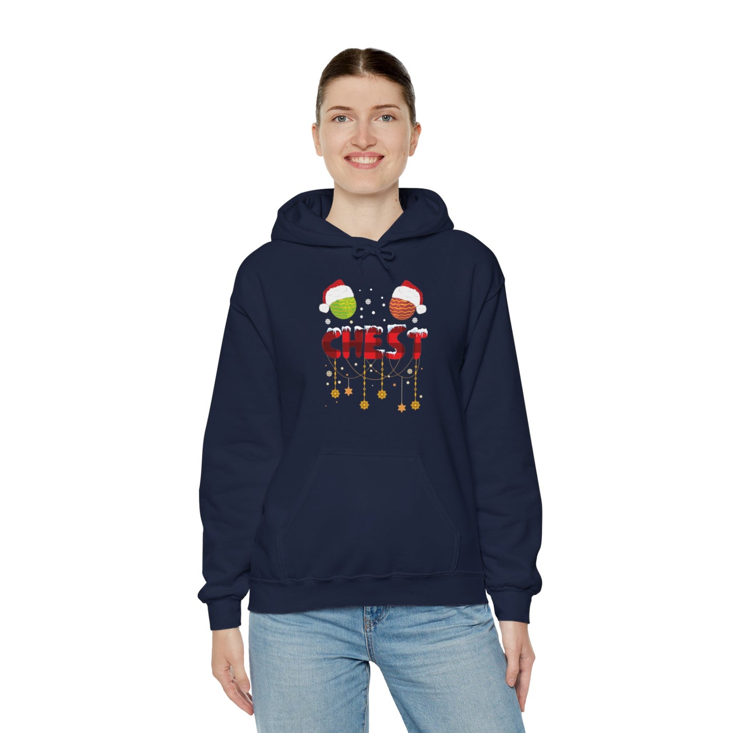 Chest Nuts Matching Chestnuts Funny Christmas Couples Chests Hoodie