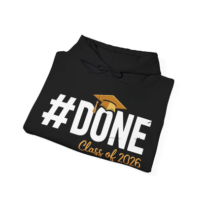 #Done Class of 2026 Graduation So Done Senior 2026 Grad Hoodie For Men Women