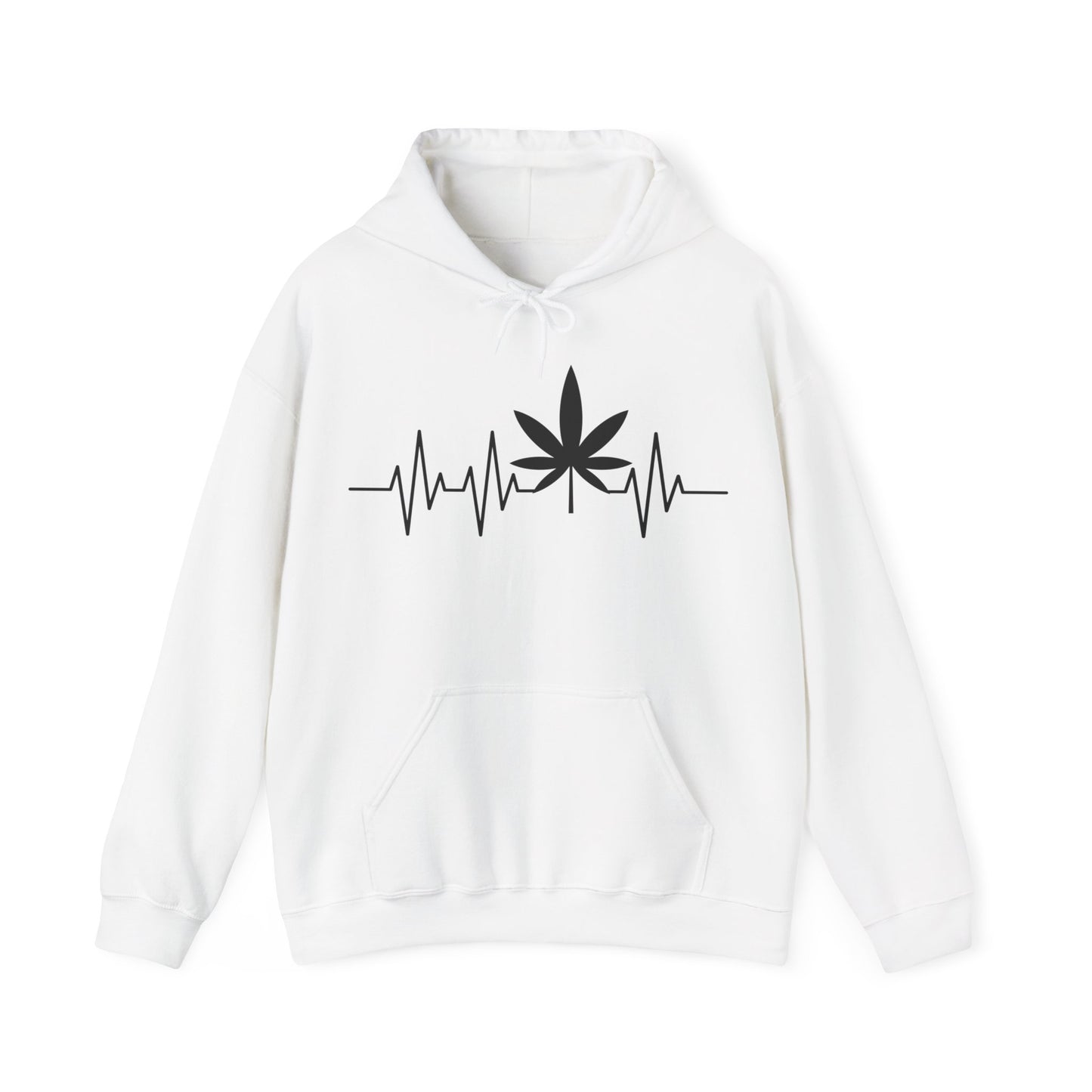 Funny Weed Cannabis Marijuana Leaf Heartbeat Stoner Tie Dye Hoodie For Men Women Hoodie