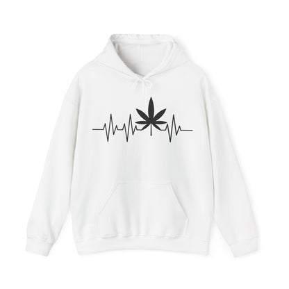 Funny Weed Cannabis Marijuana Leaf Heartbeat Stoner Tie Dye Hoodie For Men Women Hoodie