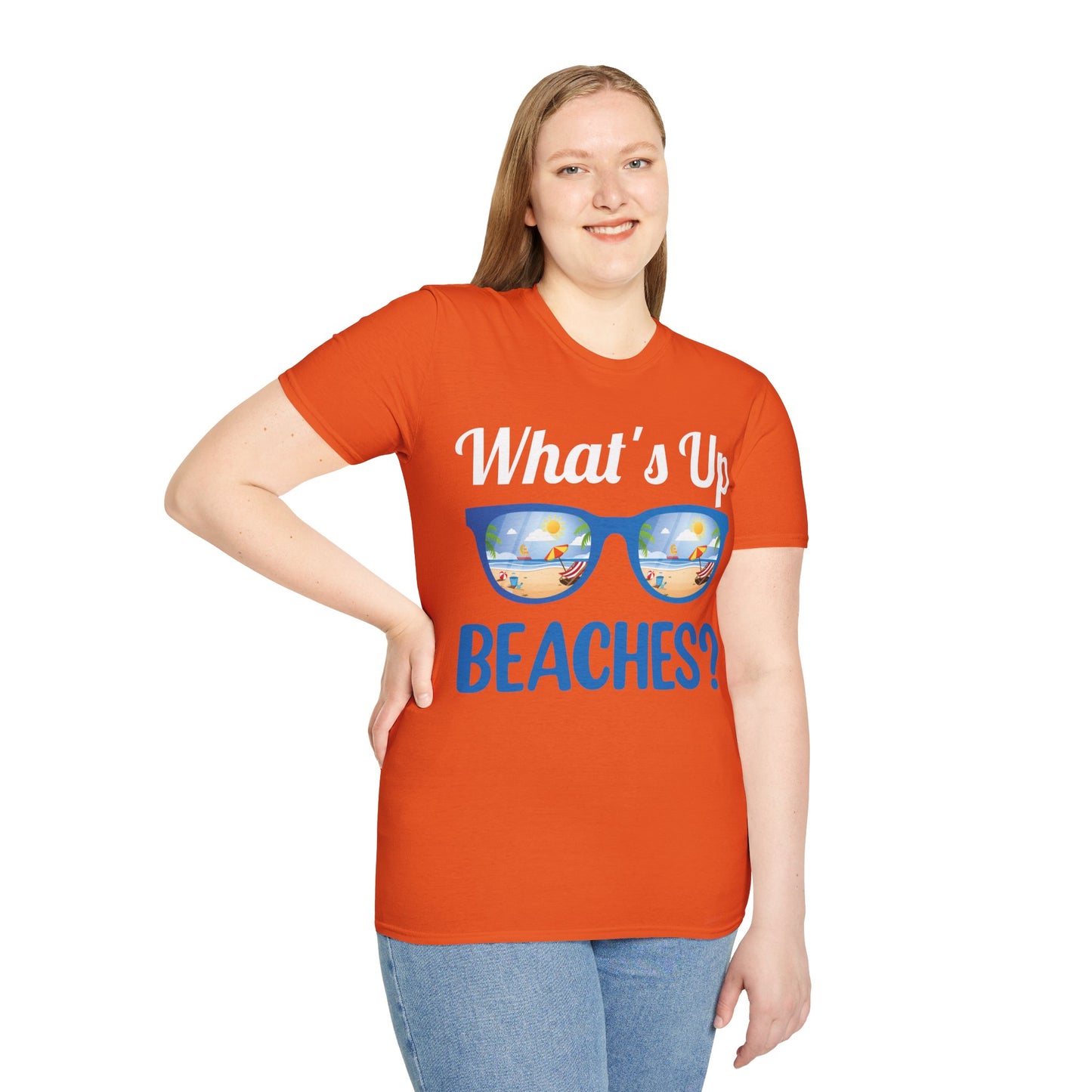 Funny What's Up Beaches Gifts Fathers Day Beach Vacation Summer T-Shirt