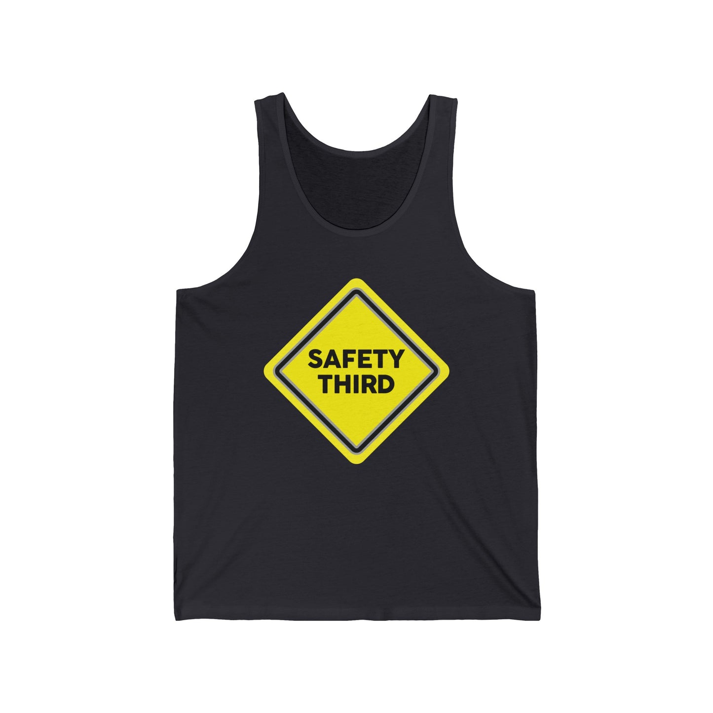 Funny Safety 3rd Third Distress Fun Tank Top For Men Women Travelers