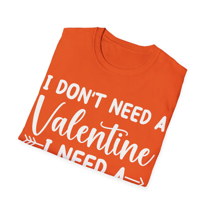 Funny I Don't Need A Valentine I Need A Nap Anti Valentines Day T-Shirt For Men Women T-Shirt