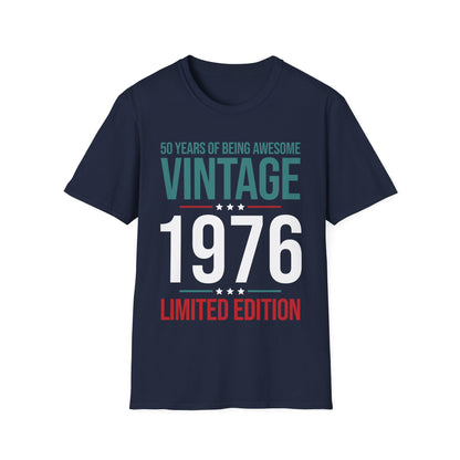 50 Year Old Gifts Vintage 1976 50 Years Awesome 50th Birthday T-Shirt