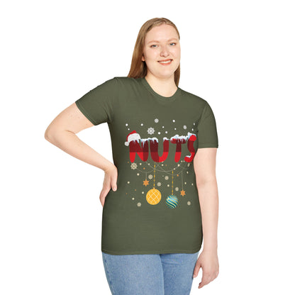 Chest Nuts Matching Chestnuts Funny Christmas Couples Nuts T-Shirt