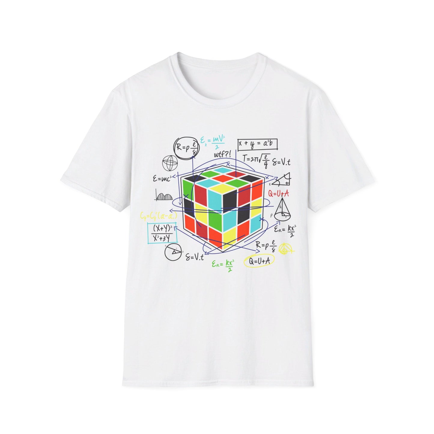 Melting Cube Speed Cubing Math Vintage Puzzle Youth Gifts T-Shirt