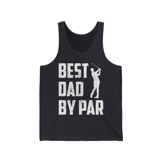 Best Dad by Par Fathers Day Daddy Golf Lover Golfer Gifts Tank Tops