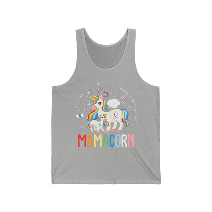 Funny Mamacorn Unicorn Lover Mom Mothers Day Retro Tank Tops
