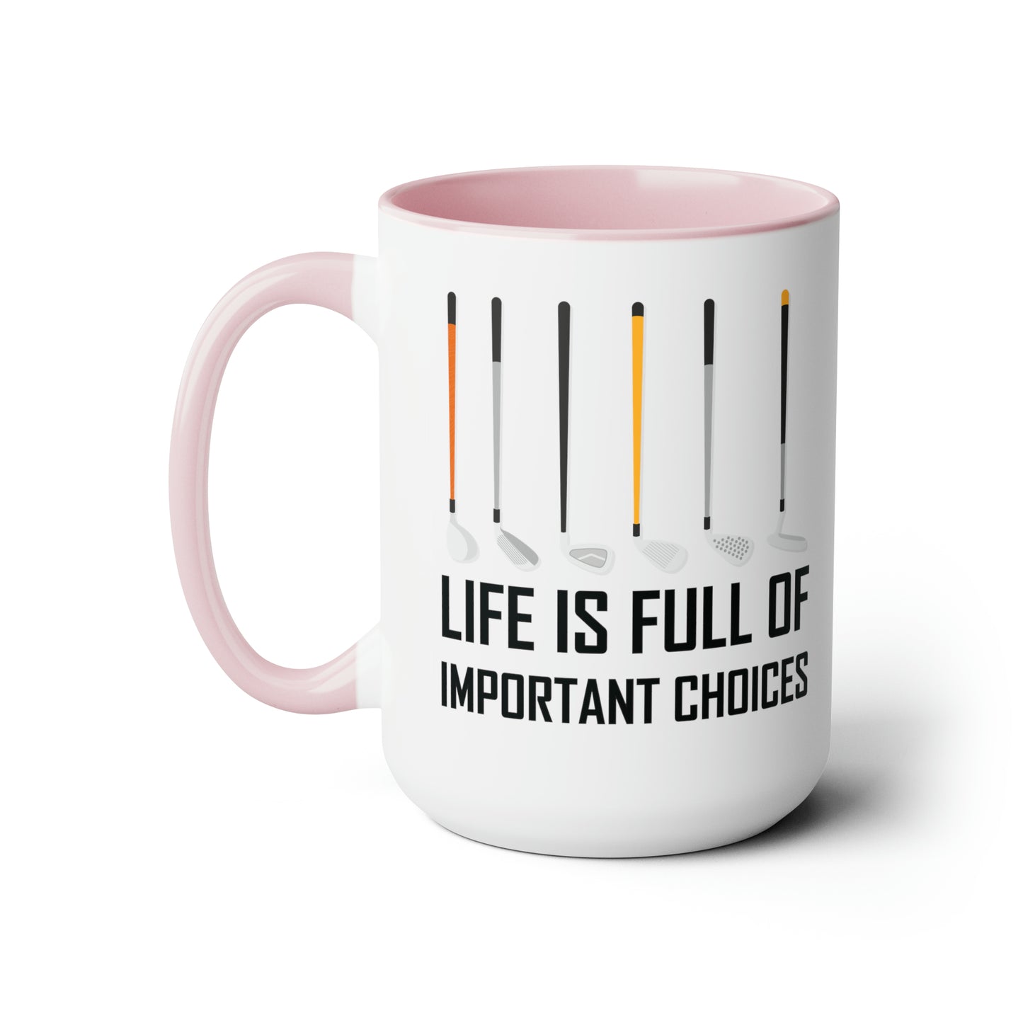 Funny Life Is Full Of Important Choices Golf Ceramic Coffee Mug Men Women