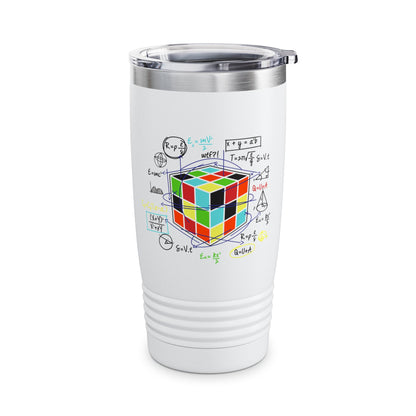 Melting Cube Speed Cubing Math Vintage Puzzle Youth Gifts Tumbler