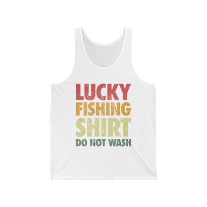 Funny Lucky Fishing top Do Not Wash Vintage Fishing Lover fisherman Tank Top Men Women