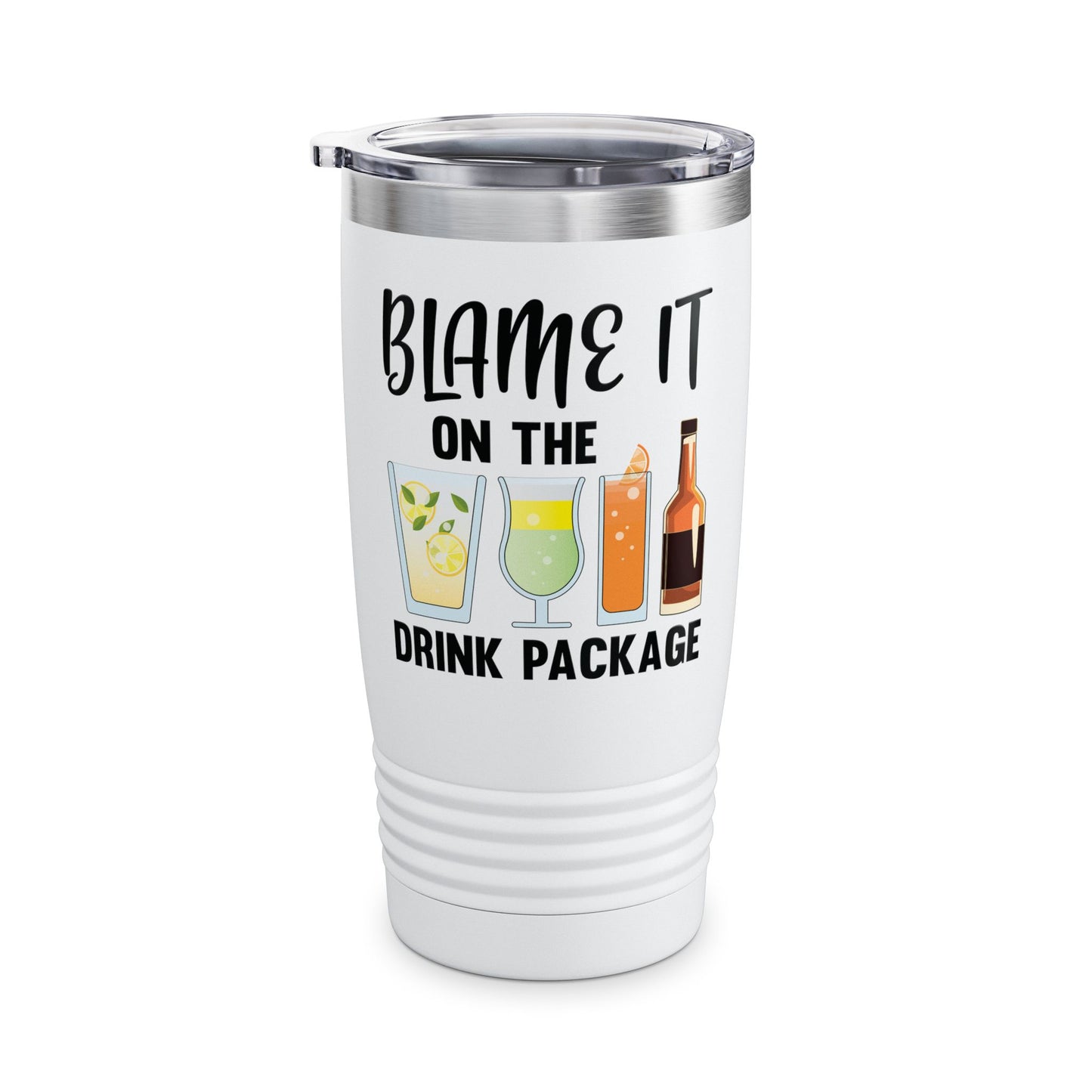 Blame It On The Drink Package Funny Cruise Tumbler For Men Women Tumbler