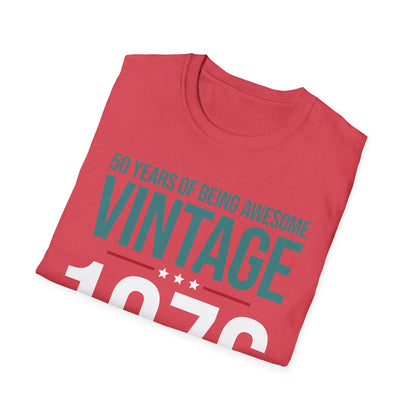50 Year Old Gifts Vintage 1976 50 Years Awesome 50th Birthday T-Shirt