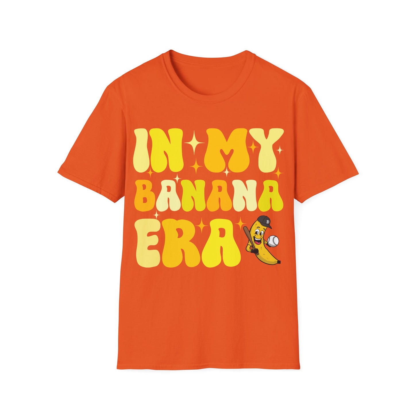 Funny In My Bananas Era Fruit Lover Baseball Player T-Shirt For Men Women T-Shirt