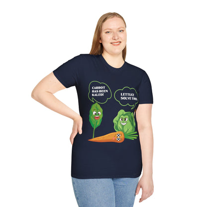 Lettuce Leaf Vegetable Funny Joke Vegetarian Vegant T-Shirt For Men Women