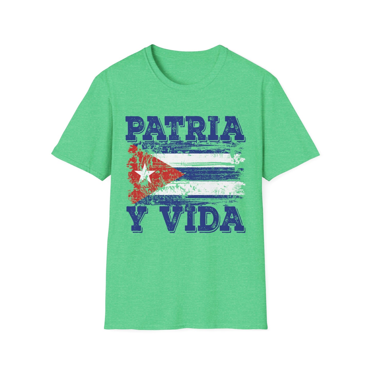 Cuba Patria y Vida Flag Distressed Vintage Cuban Flag T-Shirt For Men Women