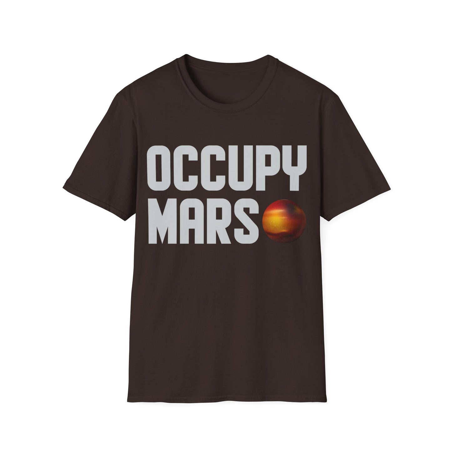 Occupy Mars Funny Space Astronomy Alien Life Science Engineer Geek T-Shirt