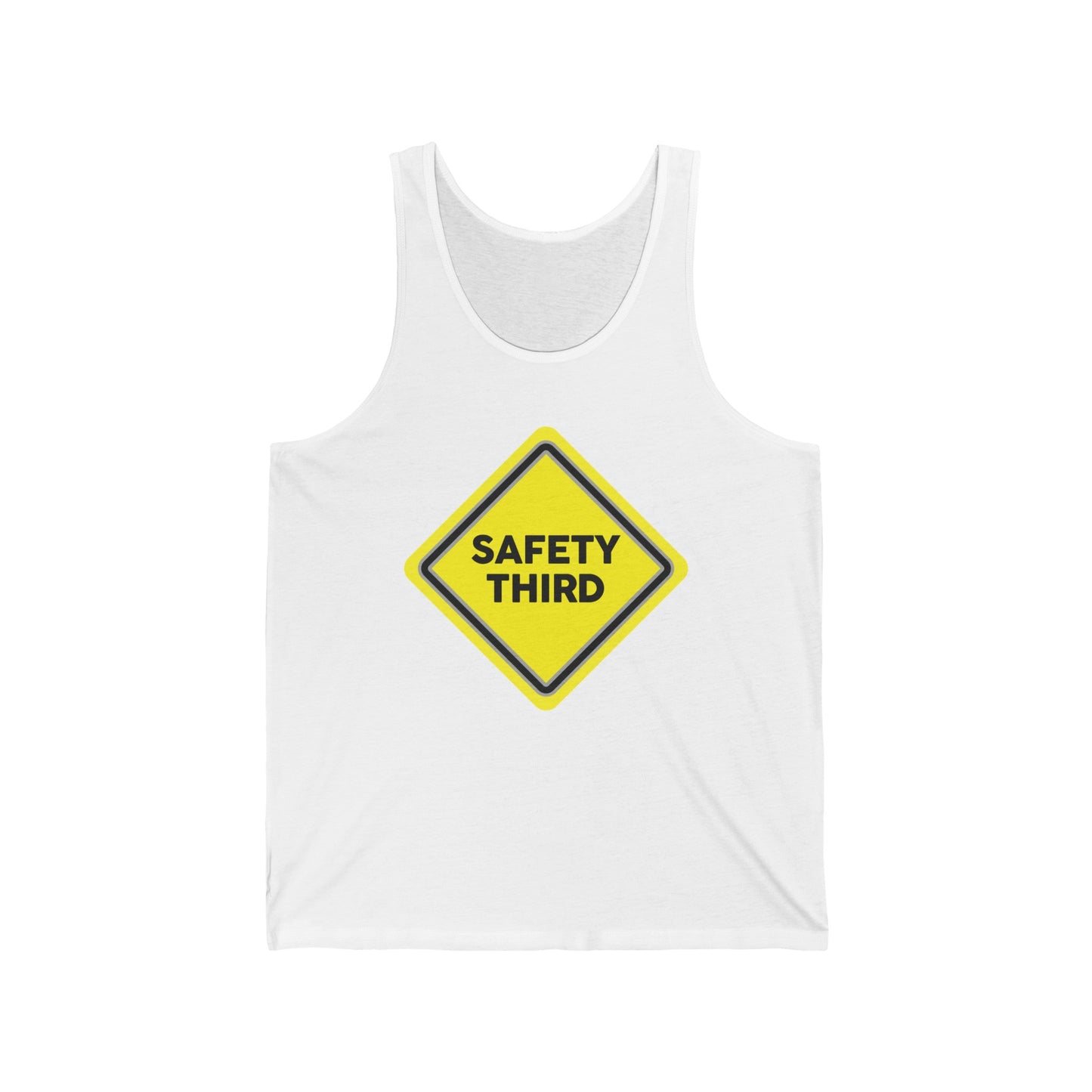 Funny Safety 3rd Third Distress Fun Tank Top For Men Women Travelers