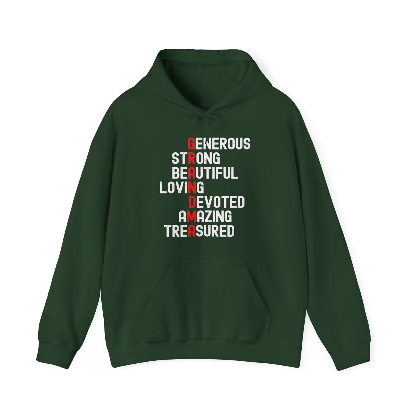 Women Grandma Letters Acronym T-Shirt Grandmother Mothers Day Hoodie