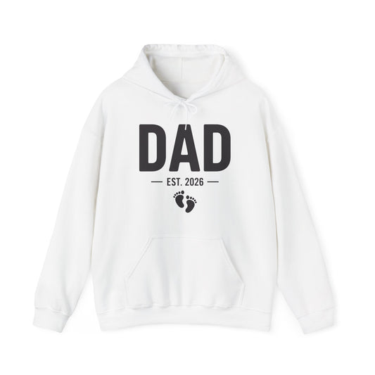 Funny Dad Est 2026 To Be Gifts First Time Dad New Daddy Hoodie For Men Women