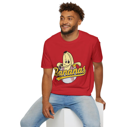 Funny Let's Go Bananas Baseball T-Shirt For Baseball Lovers Men Women T-Shirt