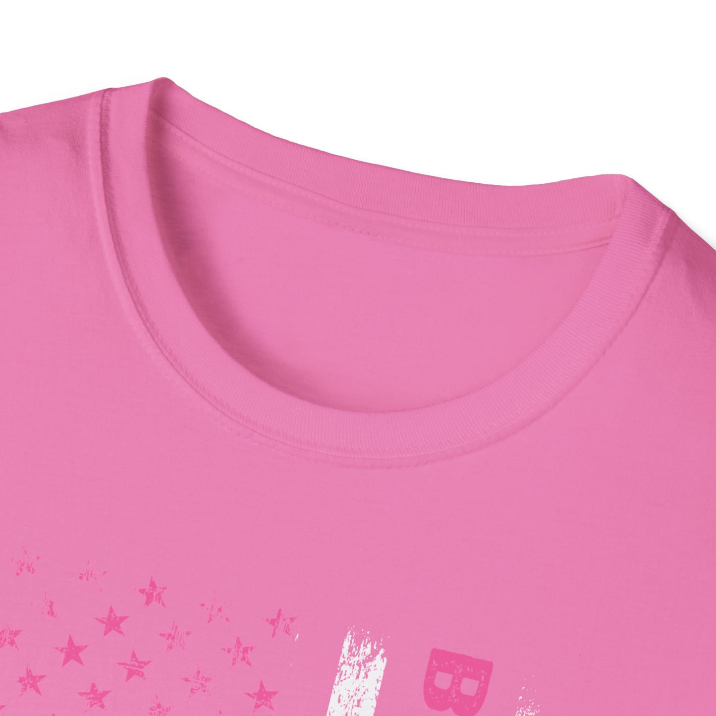 Back The Pink USA Flag Pink Breast Cancer Awareness October Tshirt