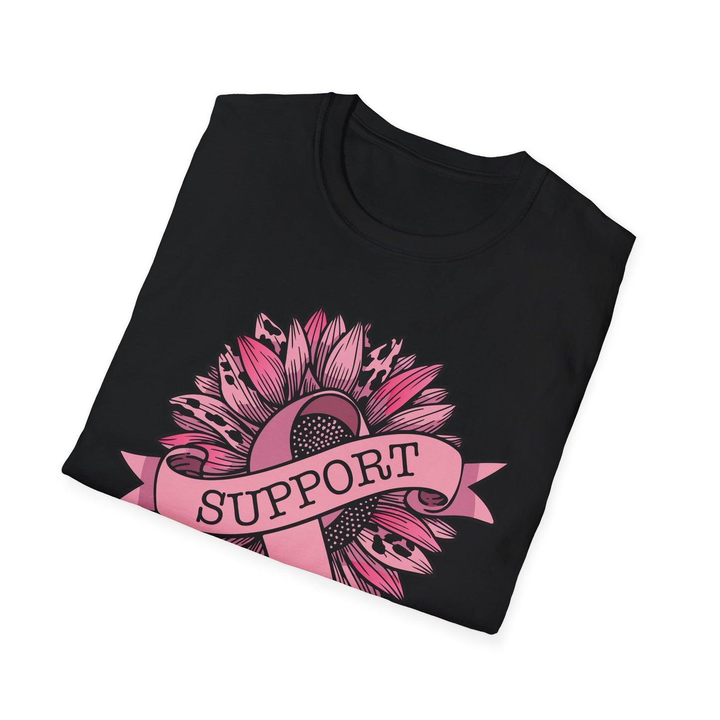 Sunflower Pink Breast Cancer Awareness Women Warrior T-Shirt For Men Women