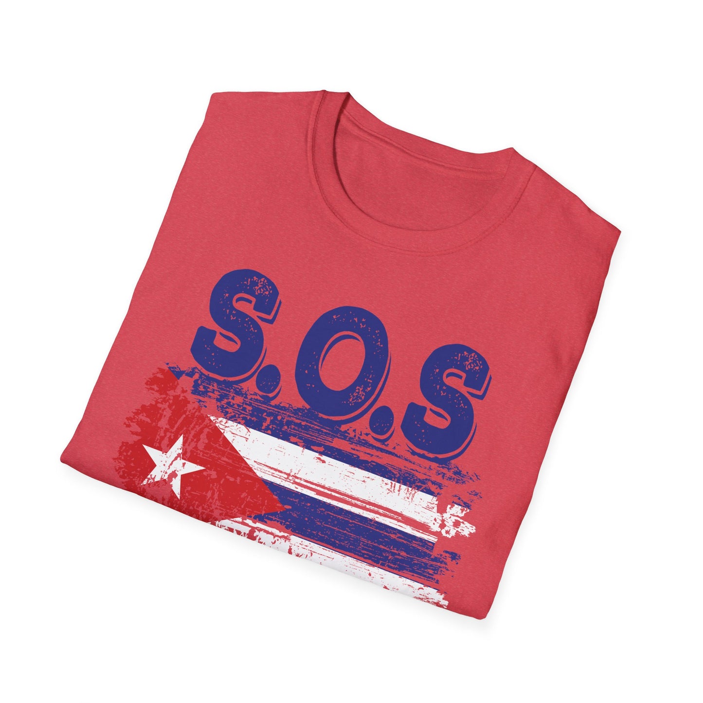 SOS Cuba Cuban Flag Shirt Man Cuban T-Shirt for Men Women