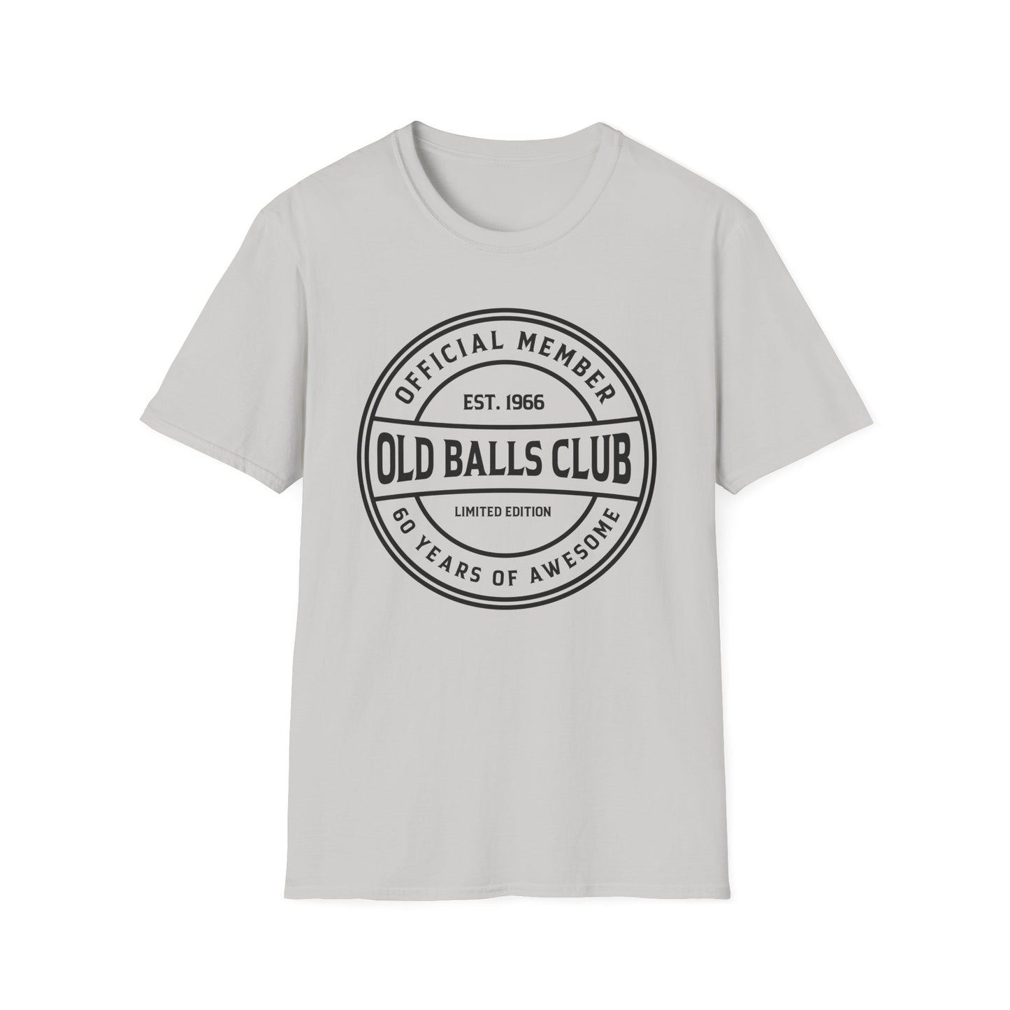 Mens Old Balls Club 60 Years Awesome Sixty 60th Birthday Farthers Day T-Shirt