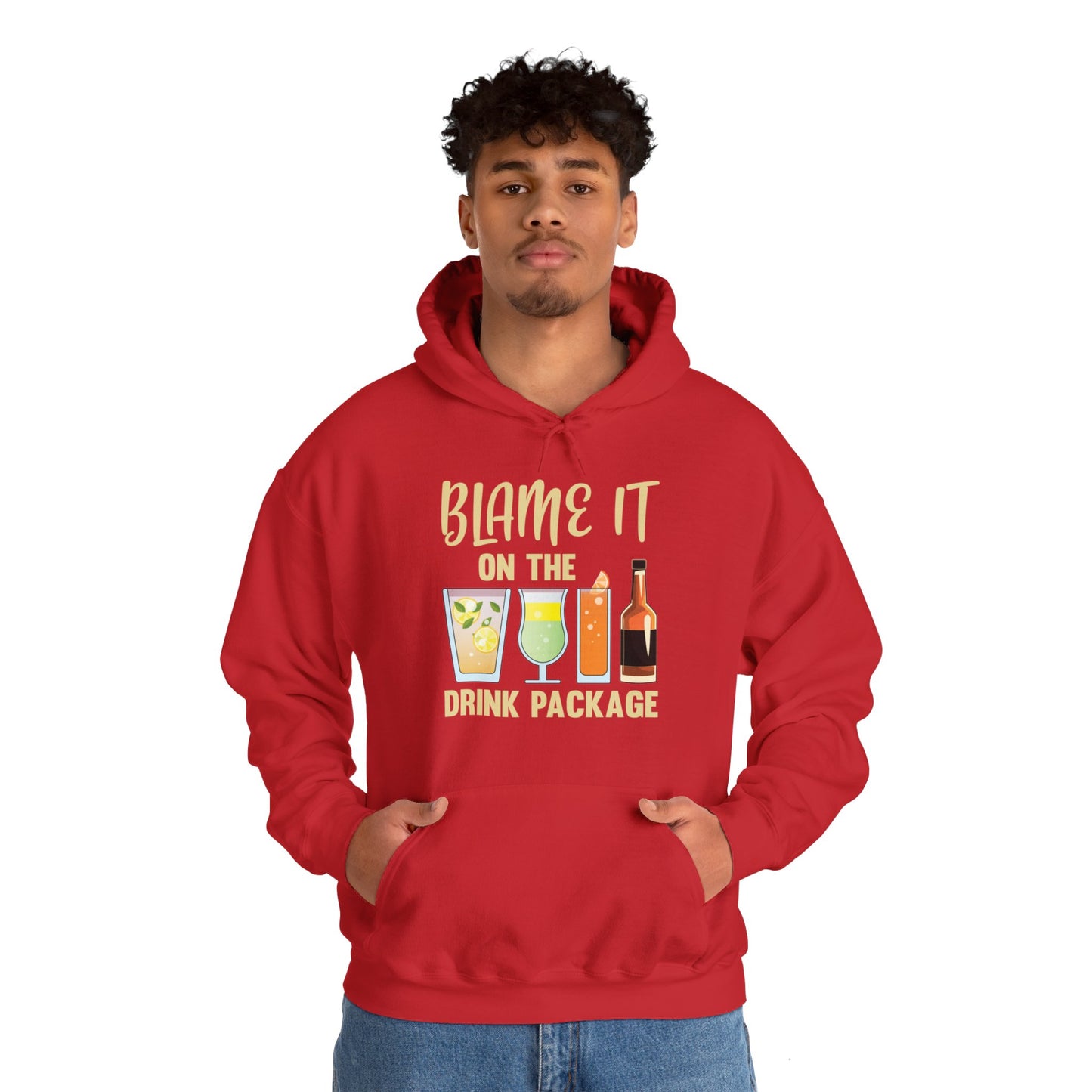 Blame It On The Drink Package Funny Cruise Hoodie For Men Women Hoodie