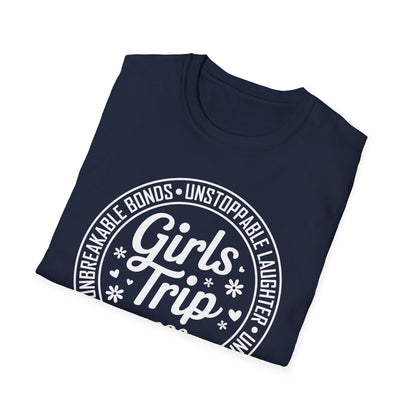 Funny Girls Trip 2026 Friends Weekend Sisters Vacation Matching T-Shirt For Women