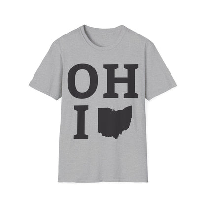 Vintage State of Ohio Flag Map Distressed T-Shirt Men Women