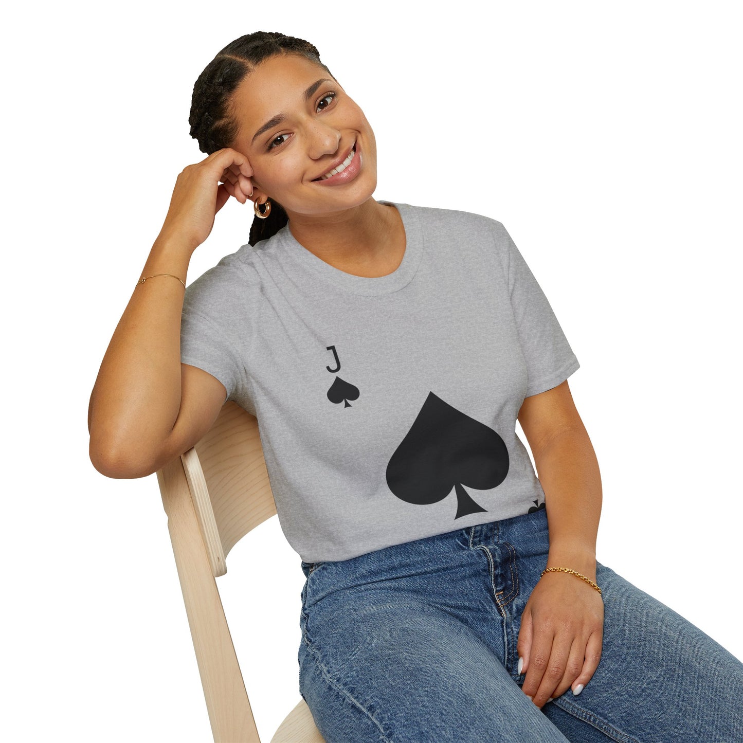 Jack of Spades Deck of Cards Halloween Costume  T-Shirt For Men