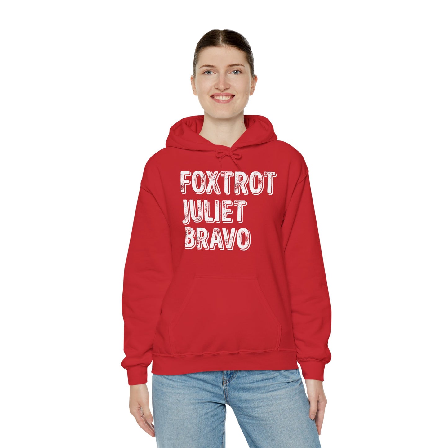 Retro Vintage Foxtrot Juliet Bravo Hoodie For Men Women