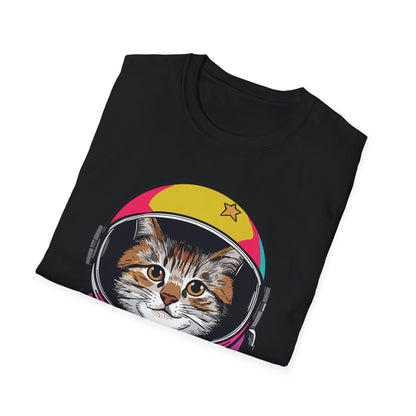 Funny Space Gifts Cat Mom Cat Dad Astronaut Space T-Shirt For Men Women Kids T-Shirt