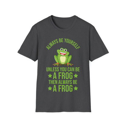 Frog Always Be Yourself Retro Vintage Men Women Amphibian T-Shirt