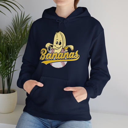 Funny Let's Go Bananas Baseball Hoodie For Baseball Lovers Men Women Hoodie