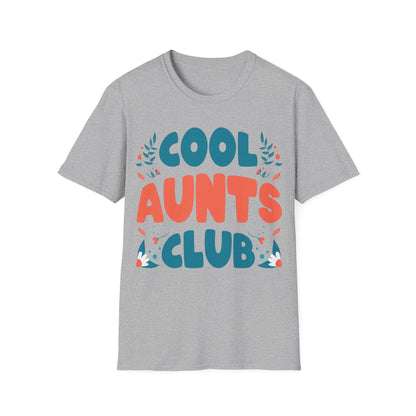 Cool Aunts Club Groovy Retro Smile Aunt Auntie Funny Mother's Day T-Shirt