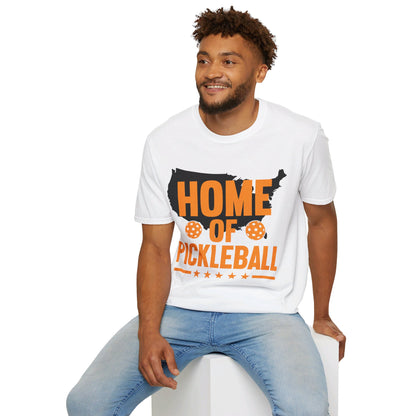 Home of Pickleball USA Map America T-Shirt For Men Women Kids